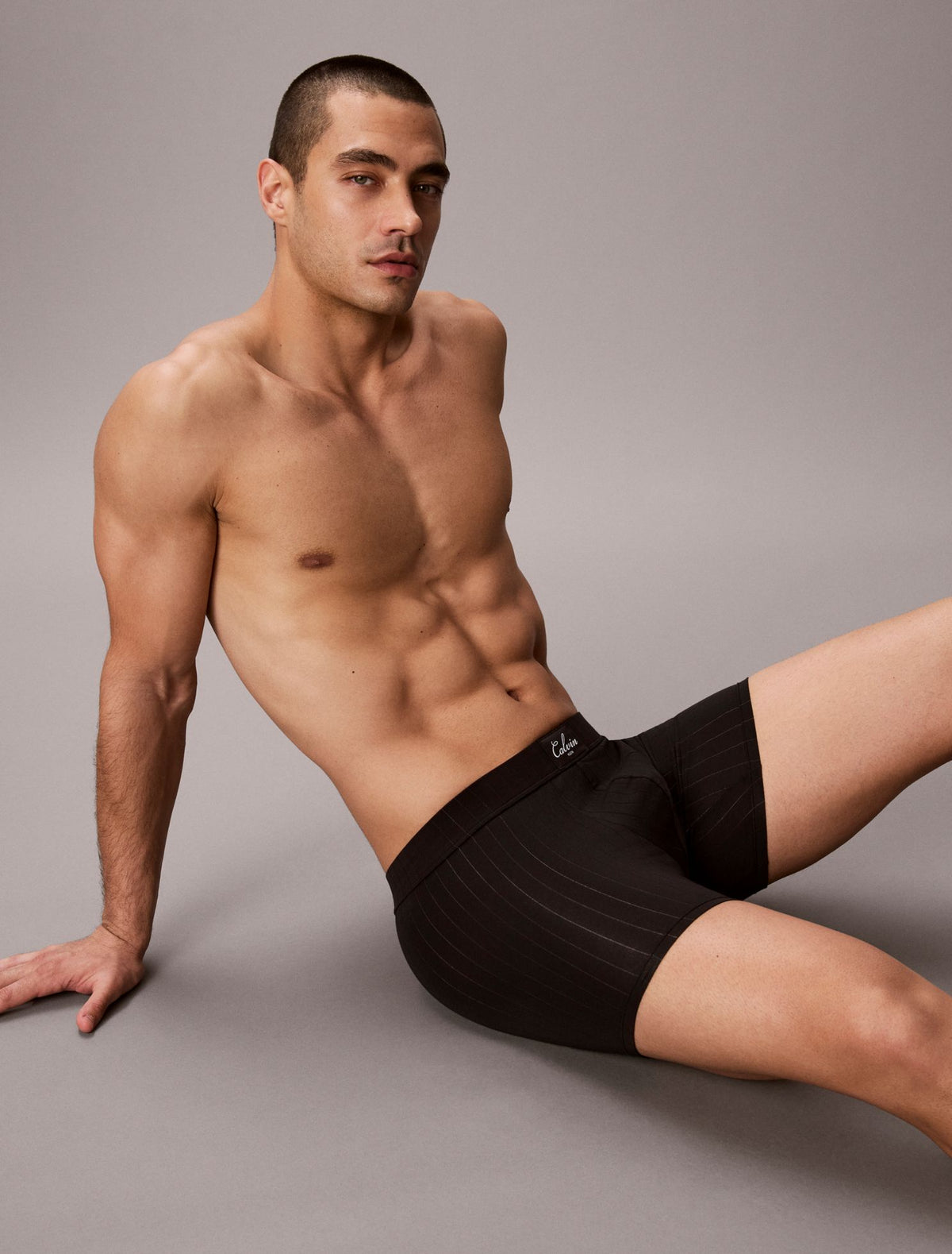 Cotton Stretch Script Patch Boxer Brief - Calvin Klein Underwear