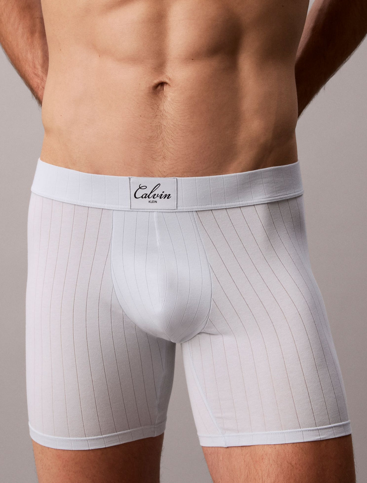 Cotton Stretch Script Patch Boxer Brief - Calvin Klein Underwear
