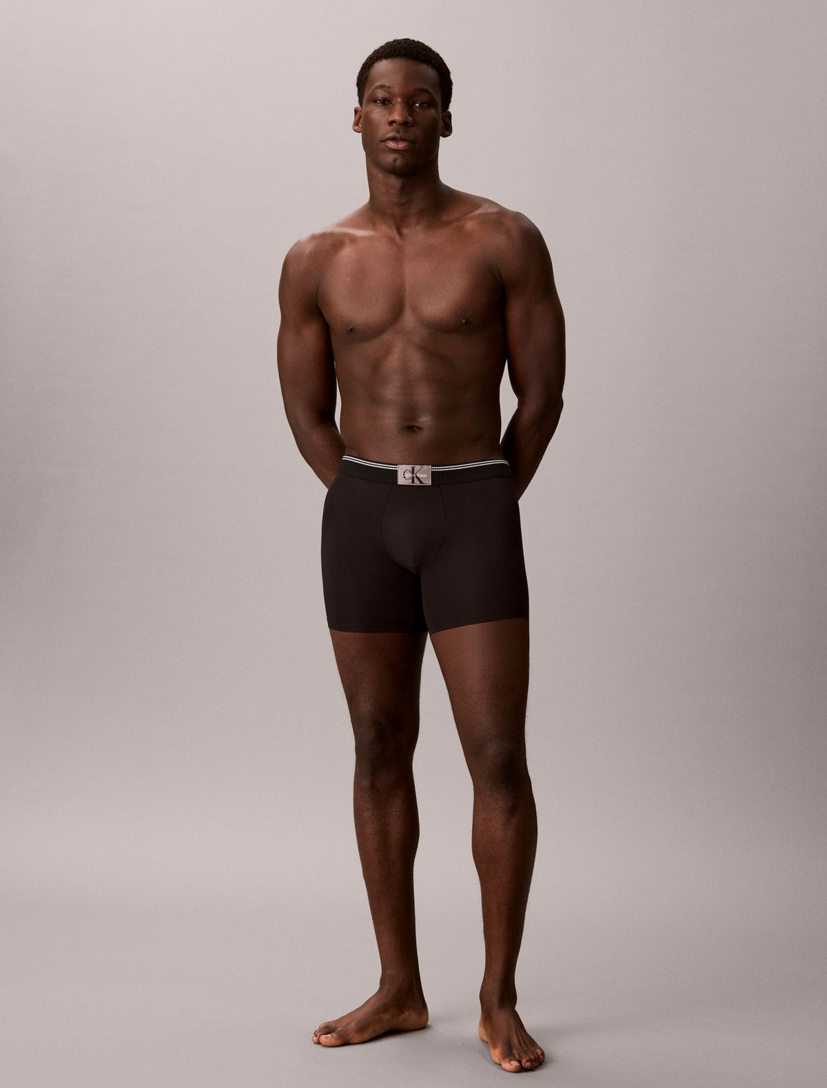 Graphic Monogram Microfiber Stretch Rib Boxer Brief - Calvin Klein Underwear