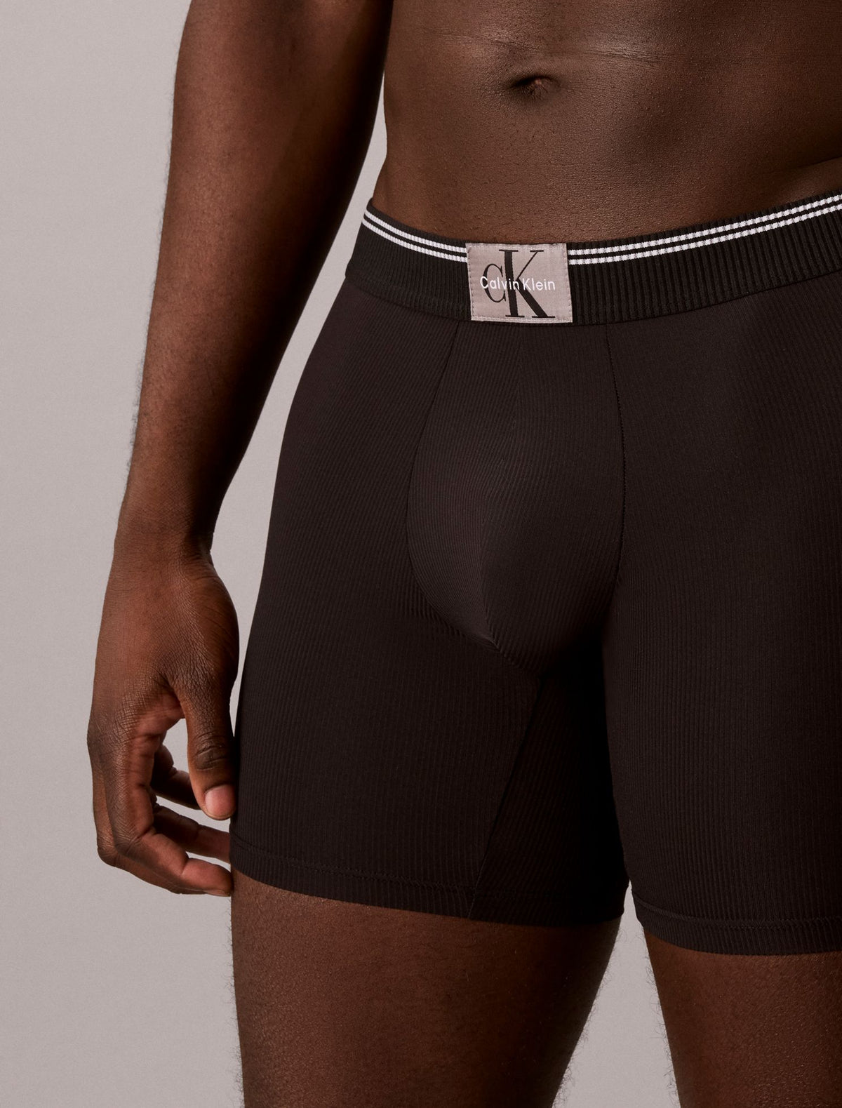Graphic Monogram Microfiber Stretch Rib Boxer Brief - Calvin Klein Underwear