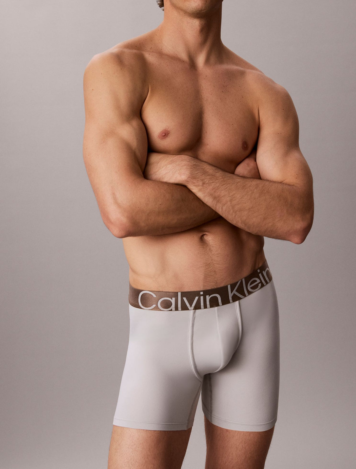 Brushed Microfiber Stretch Bronze Boxer Brief - Calvin Klein Underwear