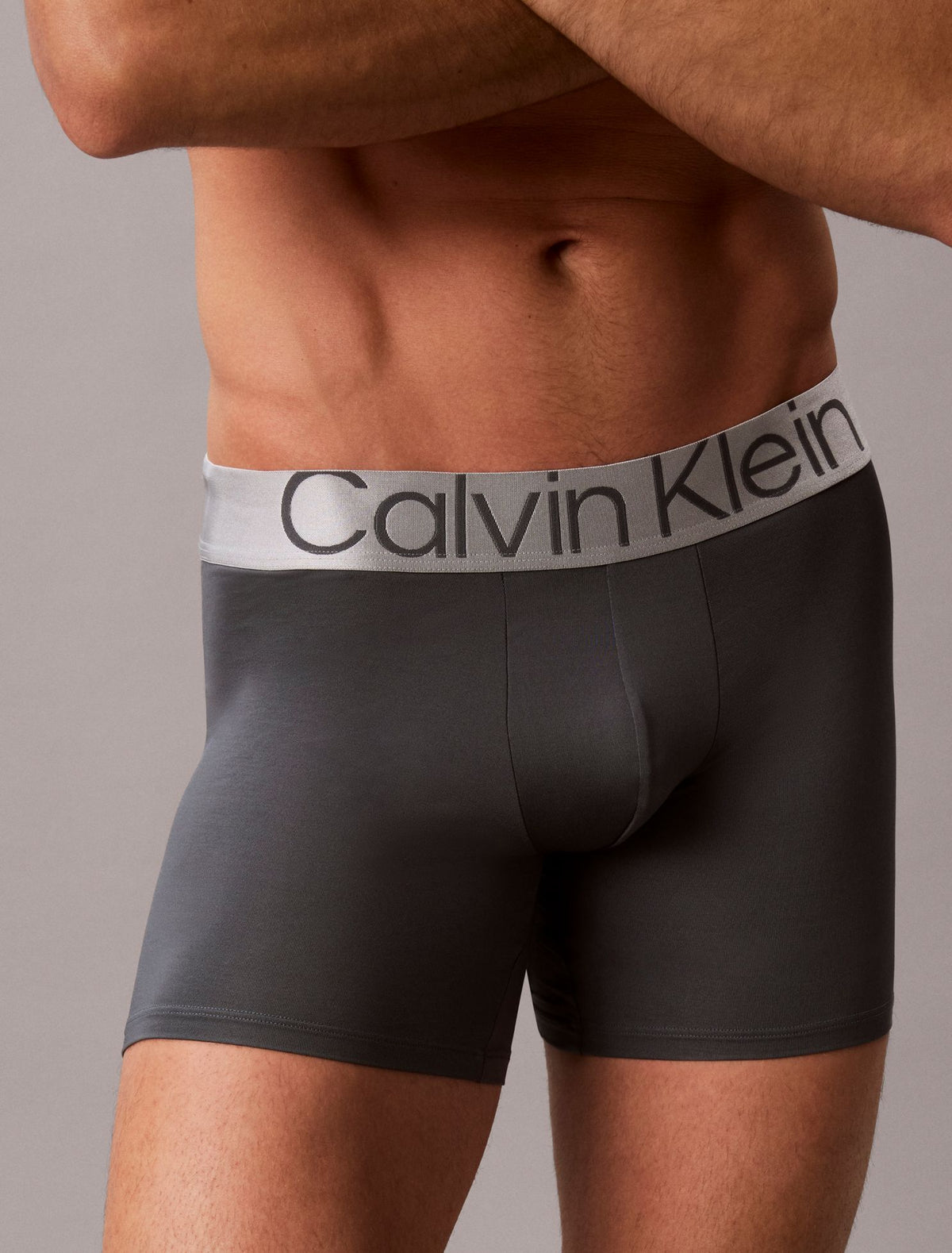 Microfiber Stretch Steel Boxer Brief - Calvin Klein Underwear