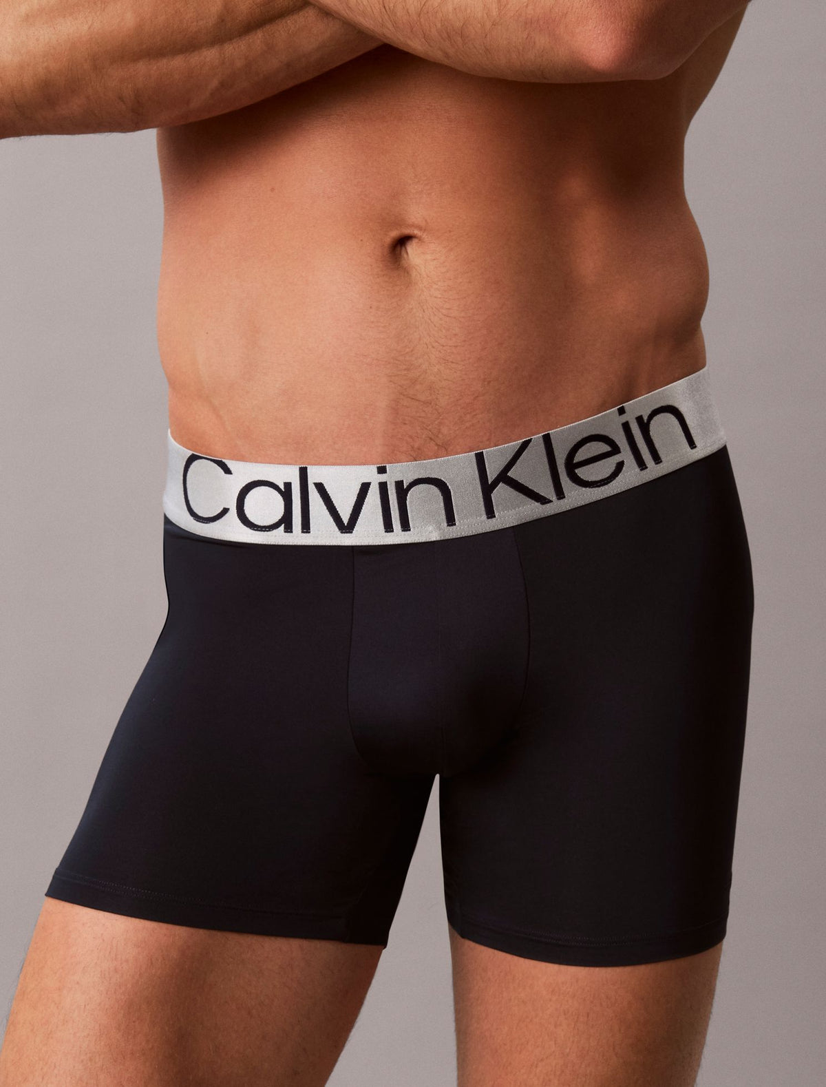 Microfiber Stretch Steel Boxer Brief - Calvin Klein Underwear