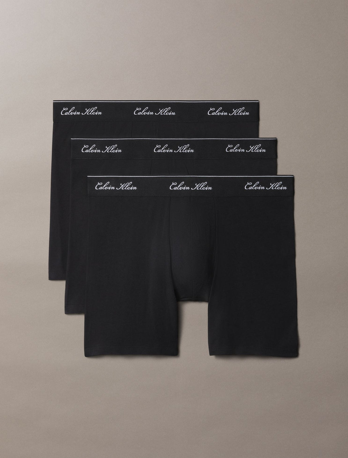 Icon Cotton Stretch Script 3-Pack Boxer Brief - Calvin Klein Underwear