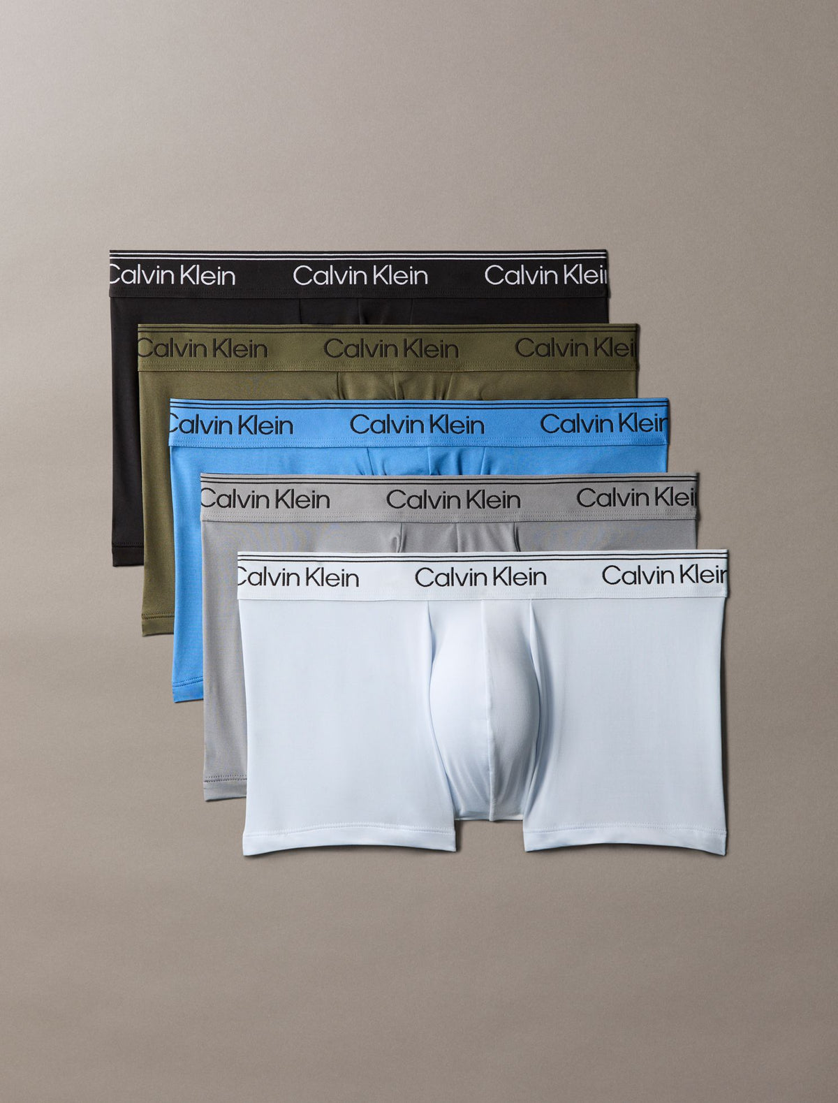 Microfiber Stretch 5-Pack Low Rise Trunk - Calvin Klein Underwear