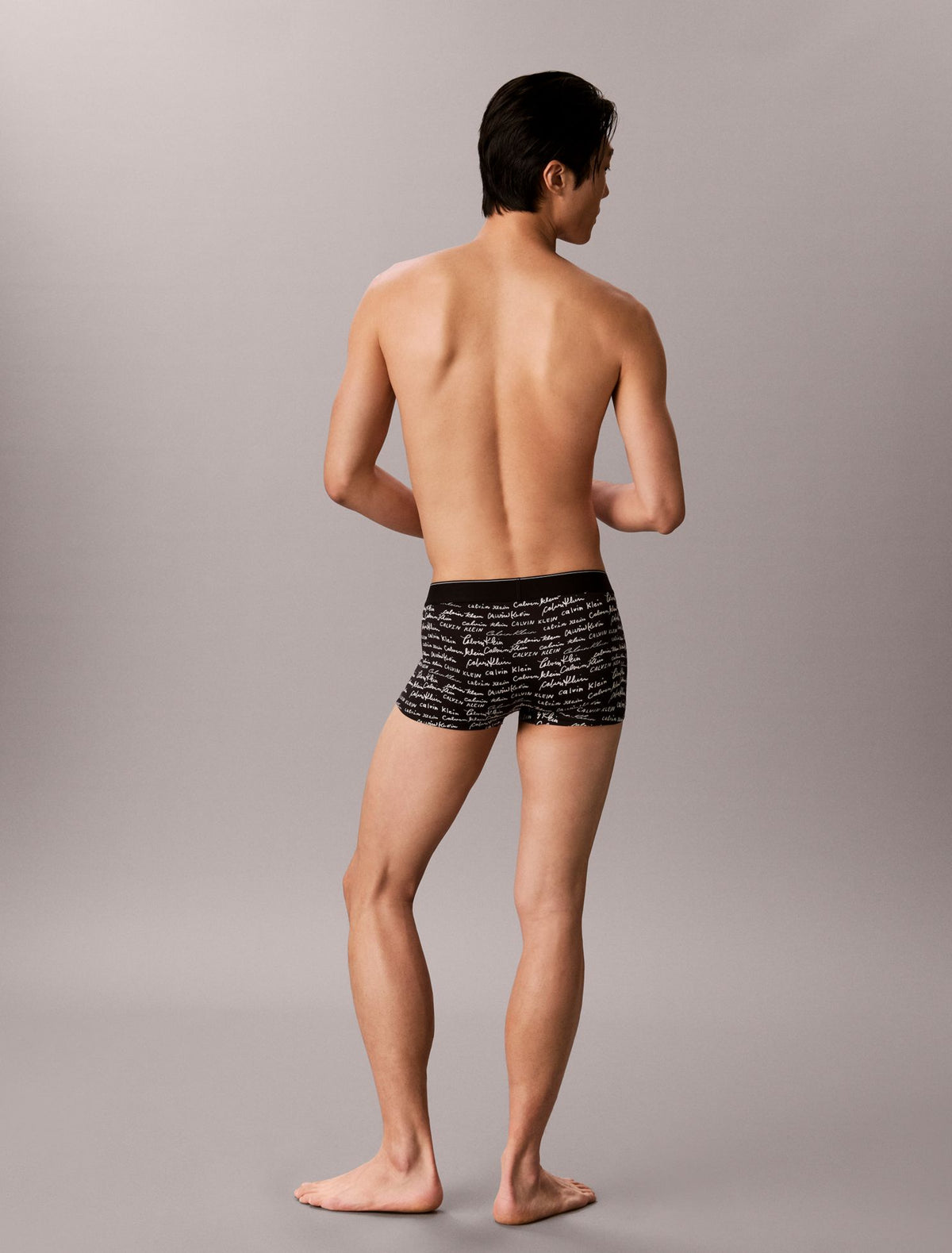 Graphic Monogram Microfiber Stretch Low Rise Trunk - Calvin Klein Underwear