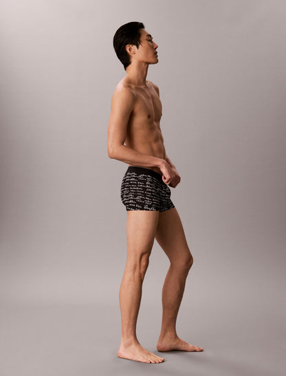 Graphic Monogram Microfiber Stretch Low Rise Trunk - Calvin Klein Underwear