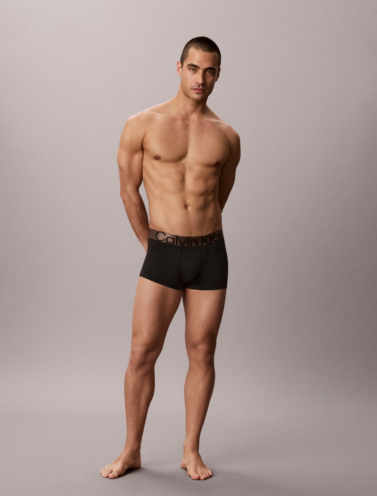 Brushed Microfiber Stretch Bronze Low Rise Trunk - Calvin Klein Underwear