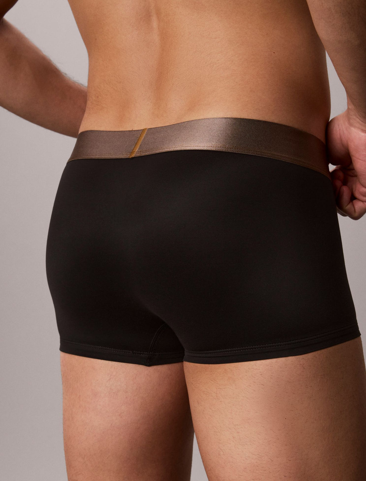 Brushed Microfiber Stretch Bronze Low Rise Trunk - Calvin Klein Underwear