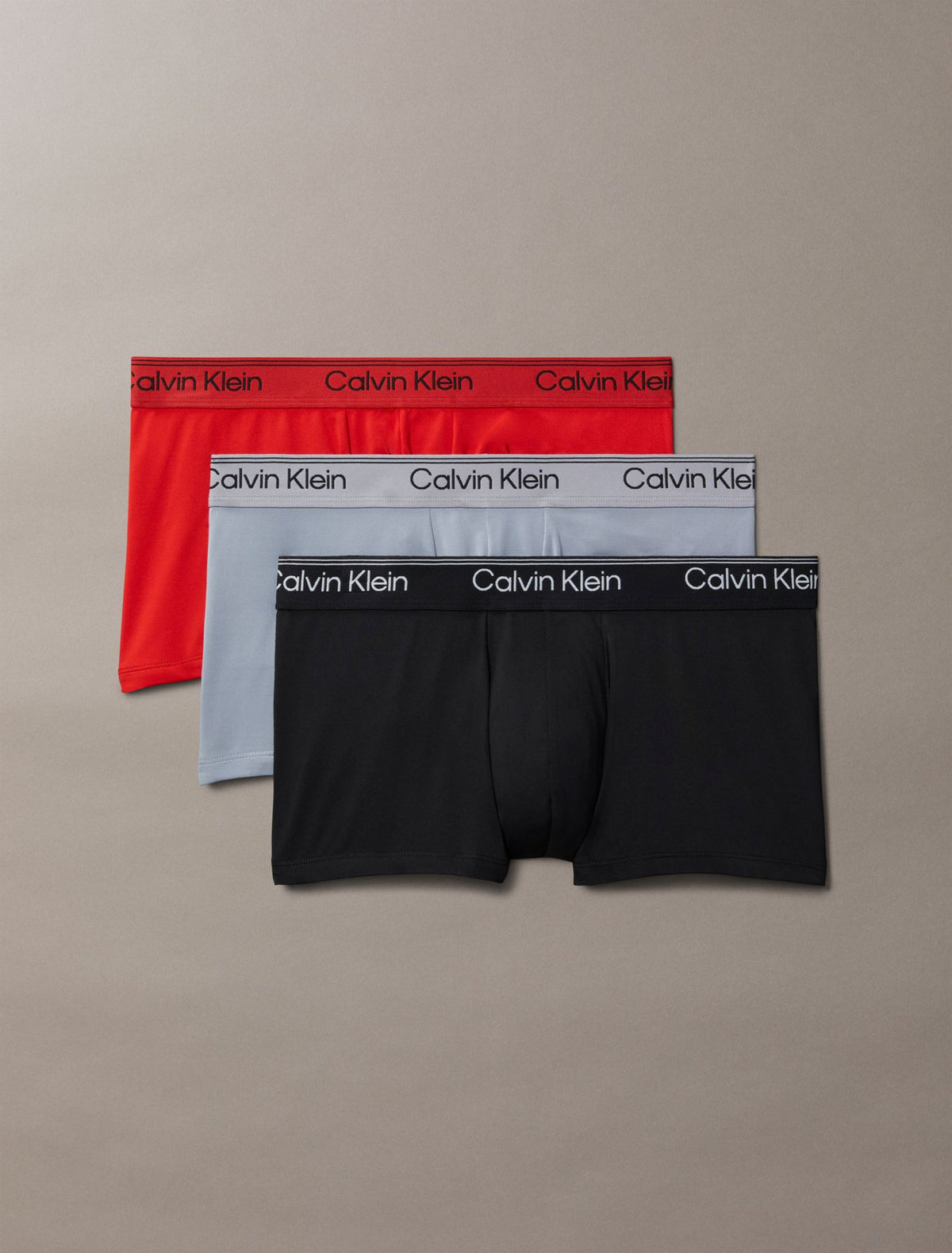 Microfiber Stretch 3-Pack Low Rise Trunk - Calvin Klein Underwear