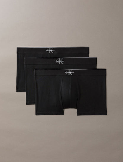 Graphic Monogram Cotton Stretch 3-Pack Trunk - Calvin Klein Underwear