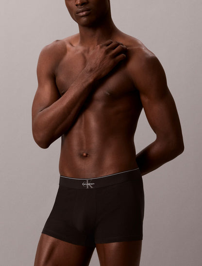 Graphic Monogram Cotton Stretch 3-Pack Trunk - Calvin Klein Underwear