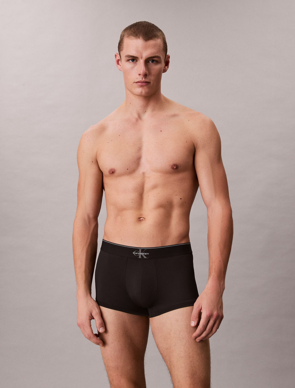 Graphic Monogram Microfiber Stretch Low Rise Trunk - Calvin Klein Underwear