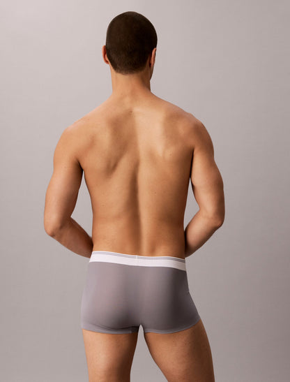 Graphic Monogram Microfiber Stretch Rib Low Rise Trunk - Calvin Klein Underwear