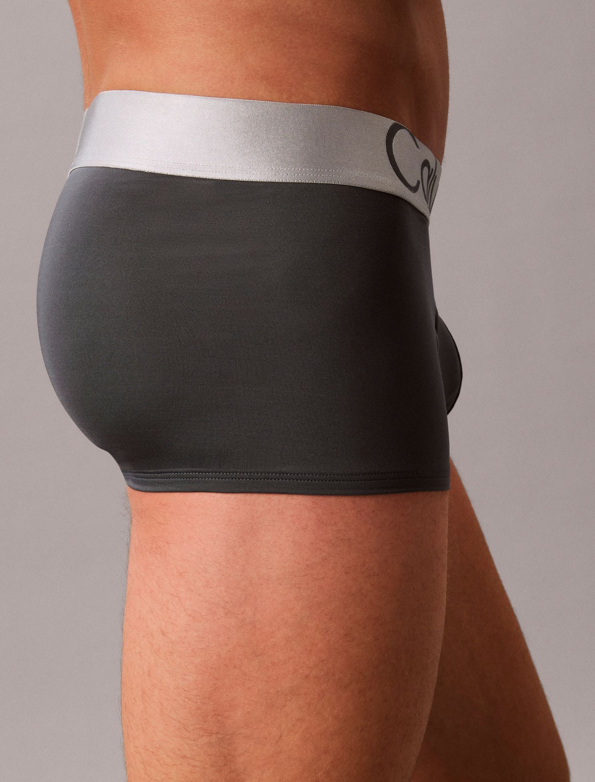 Microfiber Stretch Steel Low Rise Trunk - Calvin Klein Underwear