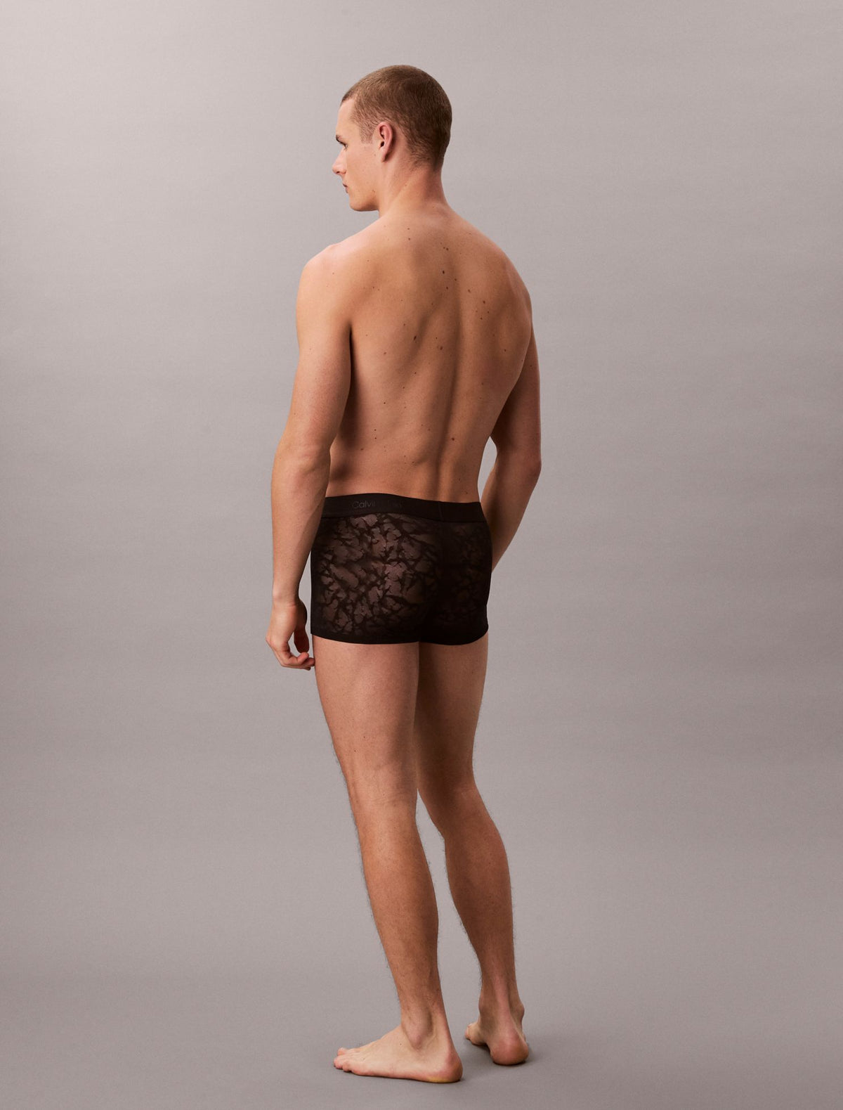 Microfiber Lace Low Rise Trunk - Calvin Klein Underwear