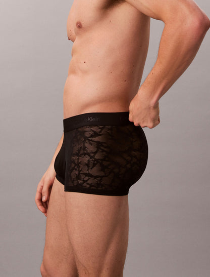 Microfiber Lace Low Rise Trunk - Calvin Klein Underwear