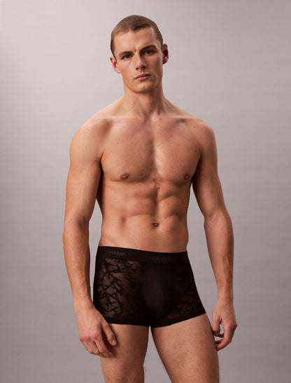 Microfiber Lace Low Rise Trunk - Calvin Klein Underwear