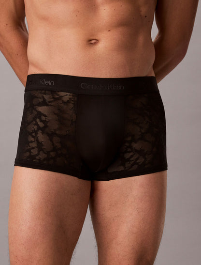 Microfiber Lace Low Rise Trunk - Calvin Klein Underwear