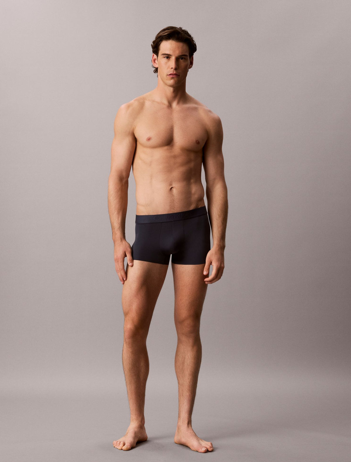CK Black Microfiber Stretch Low Rise Trunk - Calvin Klein Underwear