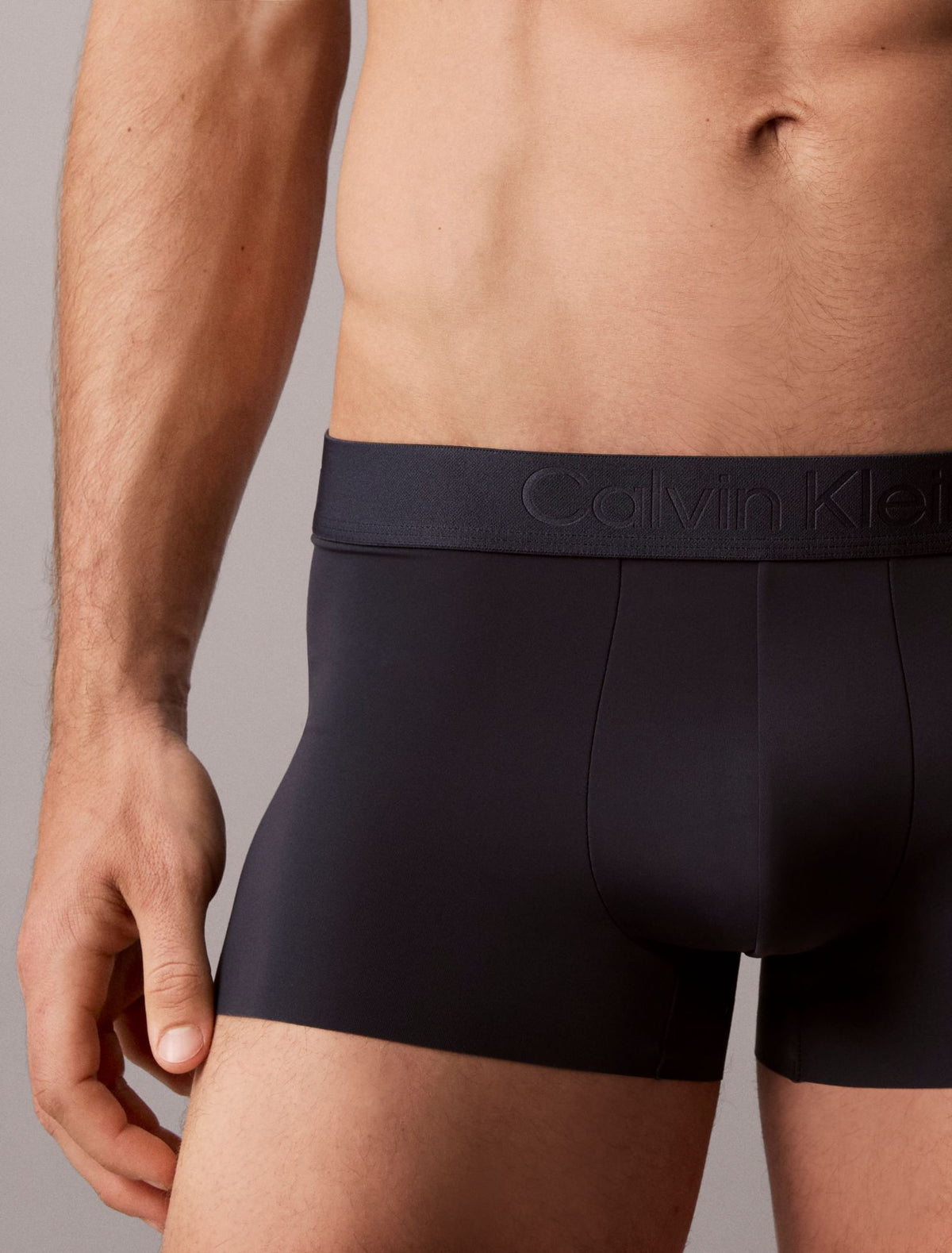 CK Black Microfiber Stretch Low Rise Trunk - Calvin Klein Underwear