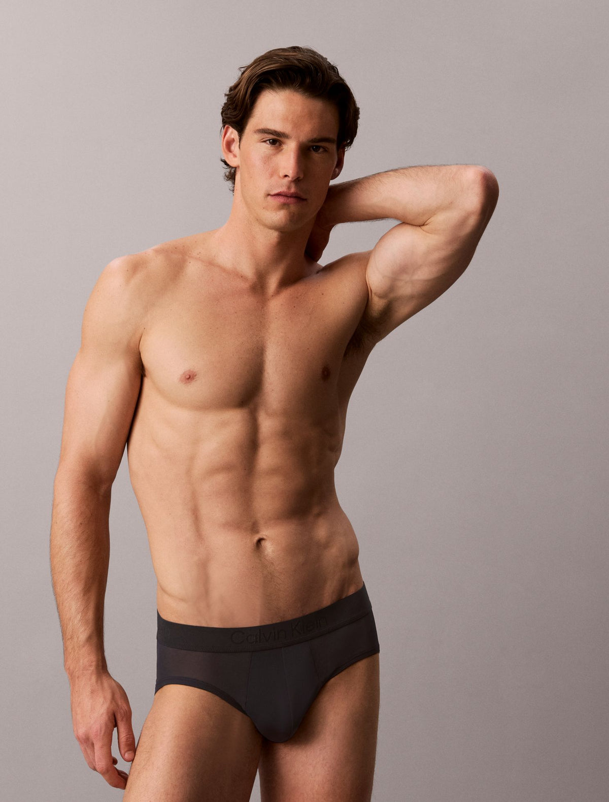 CK Black Sheer Mesh Hip Brief - Calvin Klein Underwear