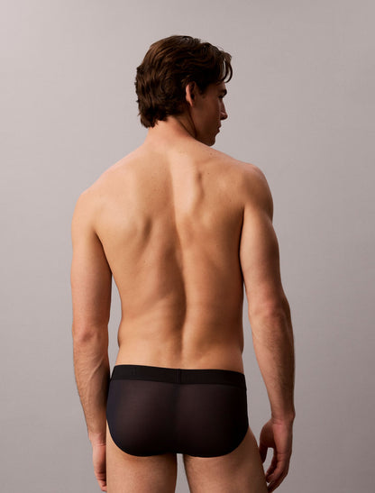 CK Black Sheer Mesh Hip Brief - Calvin Klein Underwear