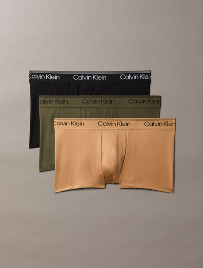 Microfiber Stretch 3-Pack Low Rise Trunk - Calvin Klein Underwear