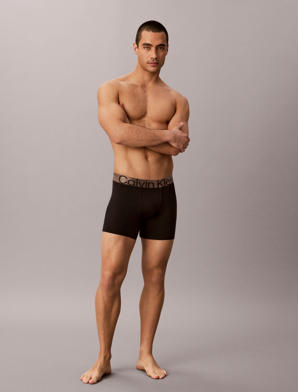 Brushed Microfiber Stretch Bronze Boxer Brief - Calvin Klein Underwear