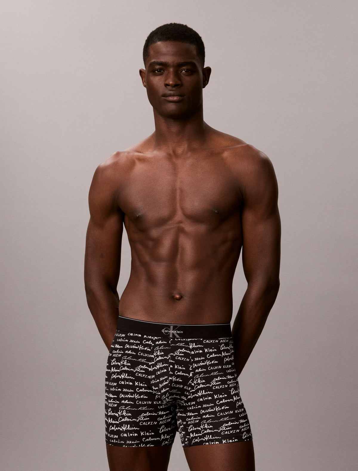 Graphic Monogram Microfiber Stretch Boxer Brief - Calvin Klein Underwear
