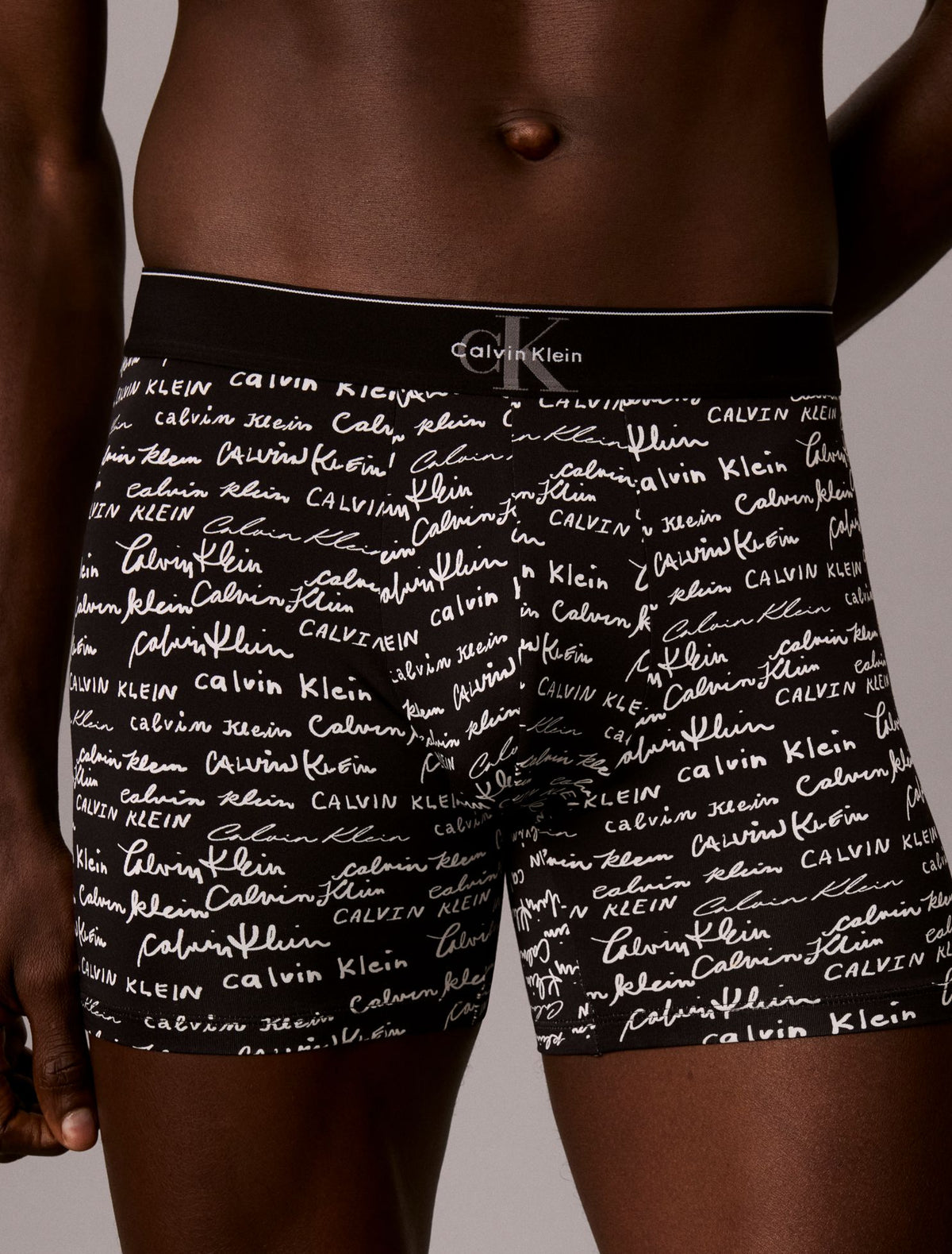 Graphic Monogram Microfiber Stretch Boxer Brief - Calvin Klein Underwear