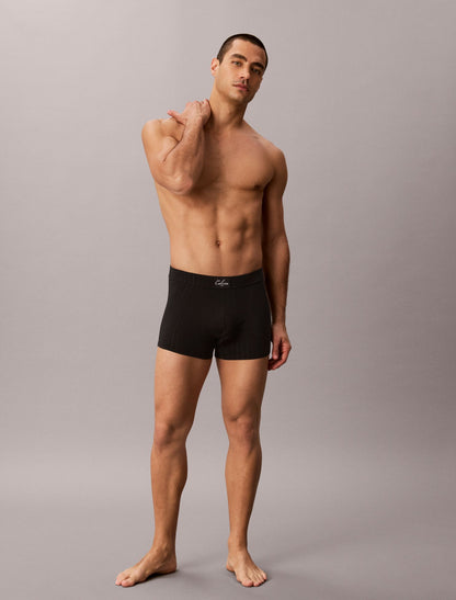Cotton Stretch Script Patch Trunk - Calvin Klein Underwear