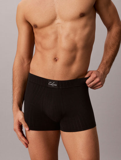 Cotton Stretch Script Patch Trunk - Calvin Klein Underwear