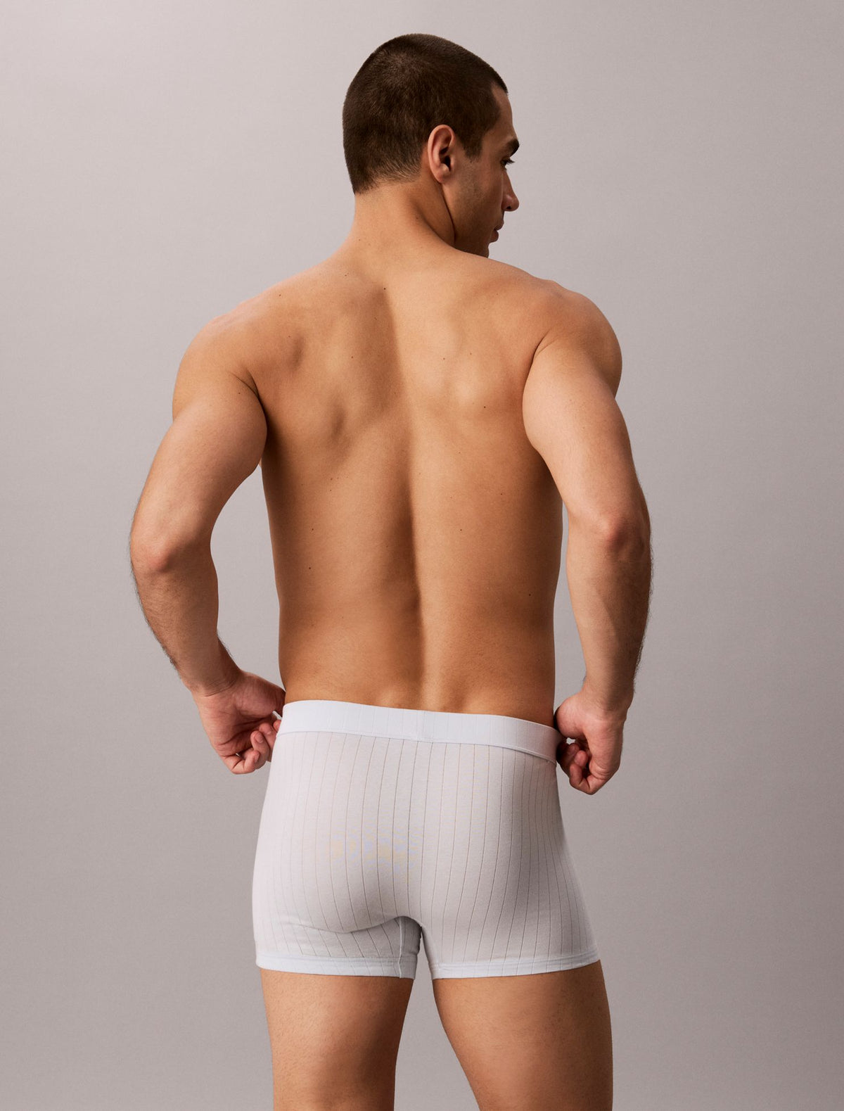 Cotton Stretch Script Patch Trunk - Calvin Klein Underwear