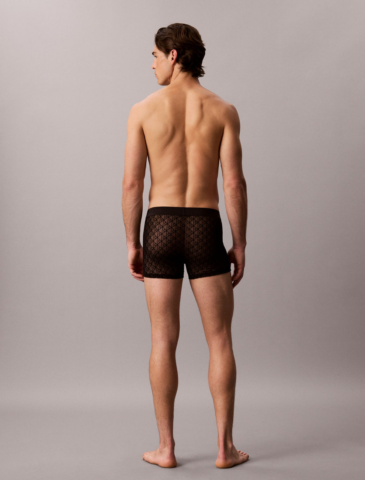 CK Black Sheer Mesh Trunk - Calvin Klein Underwear