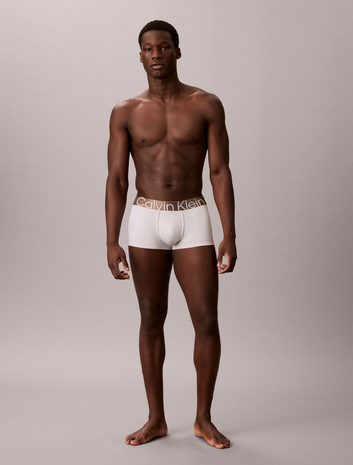 Brushed Microfiber Stretch Bronze Low Rise Trunk - Calvin Klein Underwear
