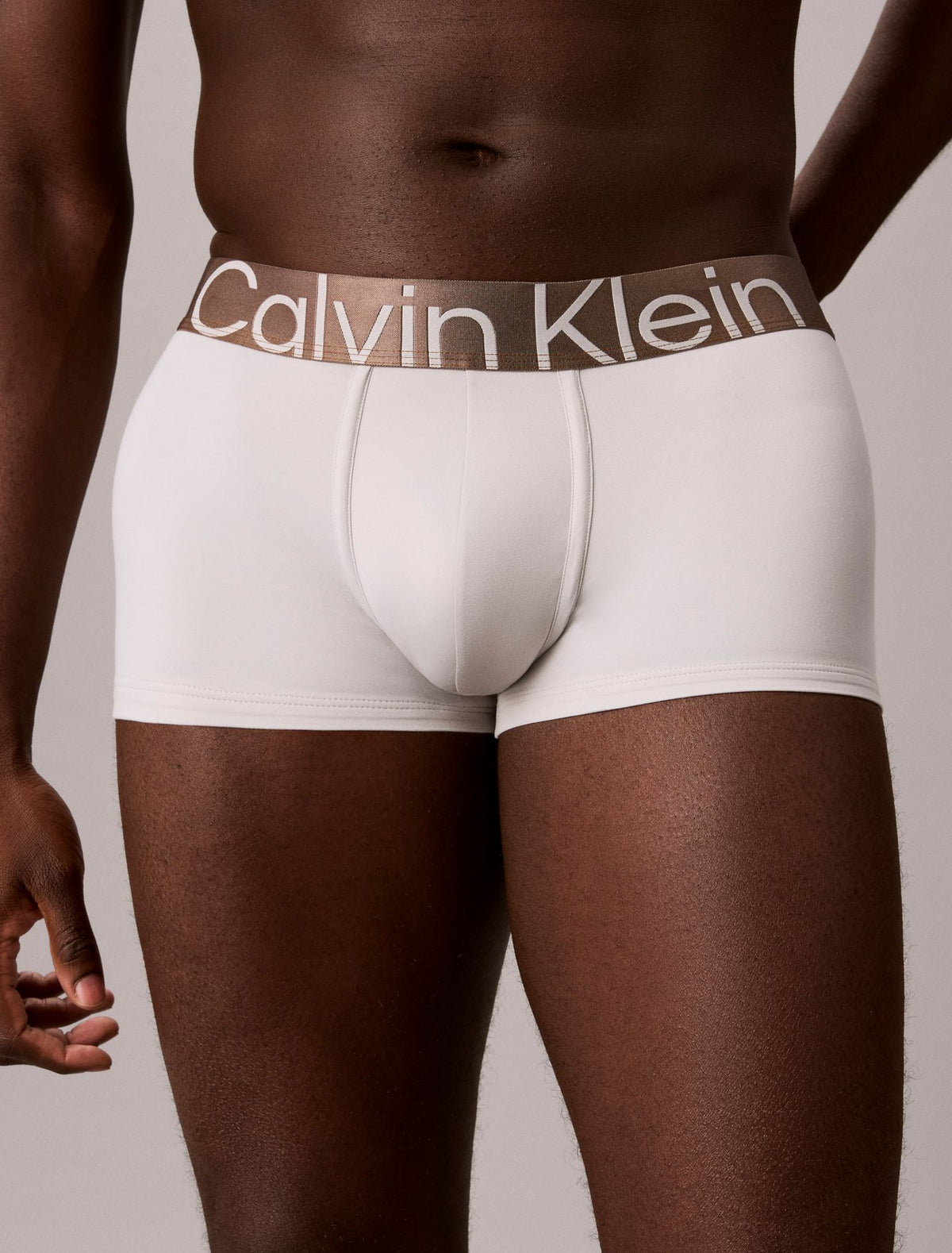 Brushed Microfiber Stretch Bronze Low Rise Trunk - Calvin Klein Underwear