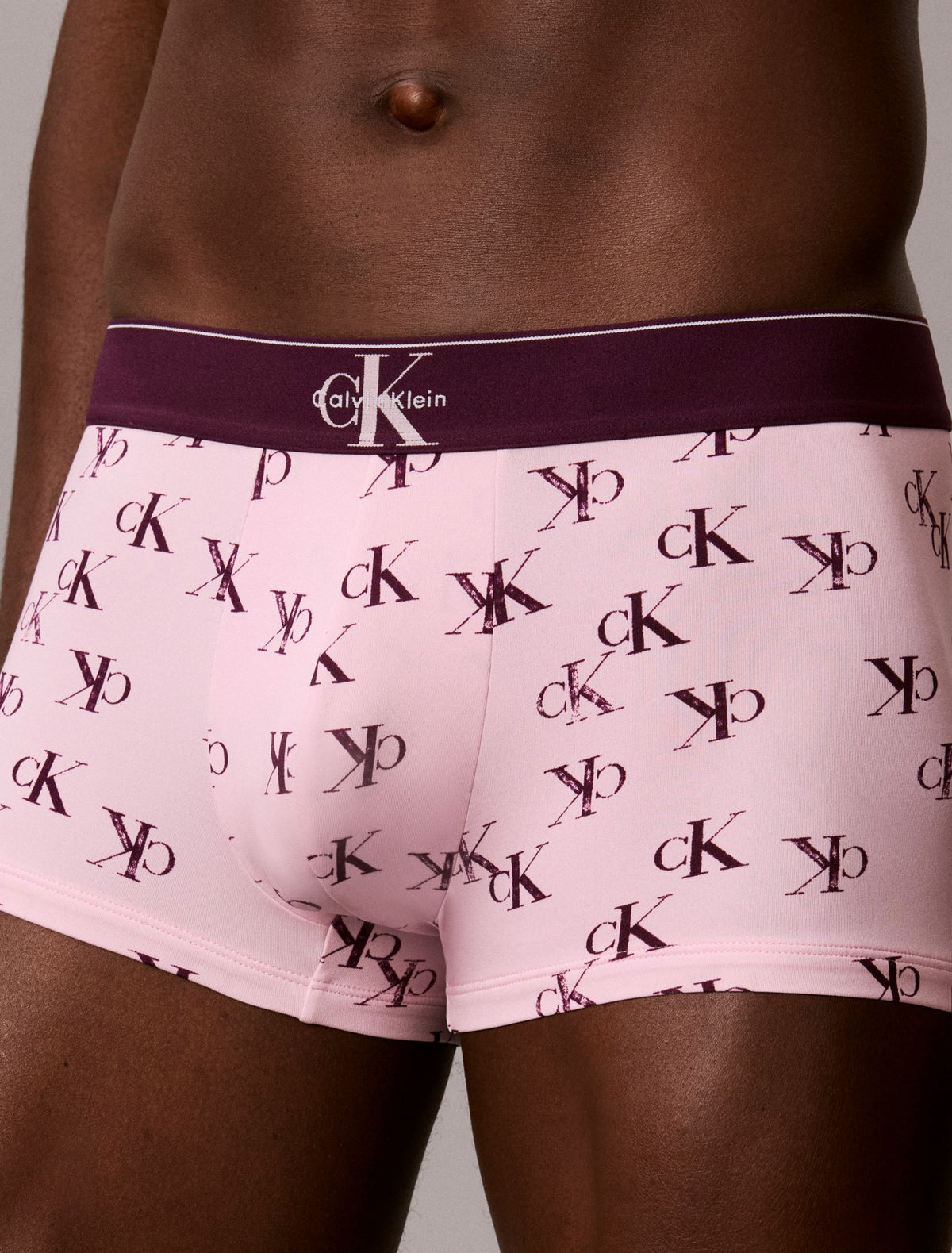 Graphic Monogram Microfiber Stretch Low Rise Trunk - Calvin Klein Underwear