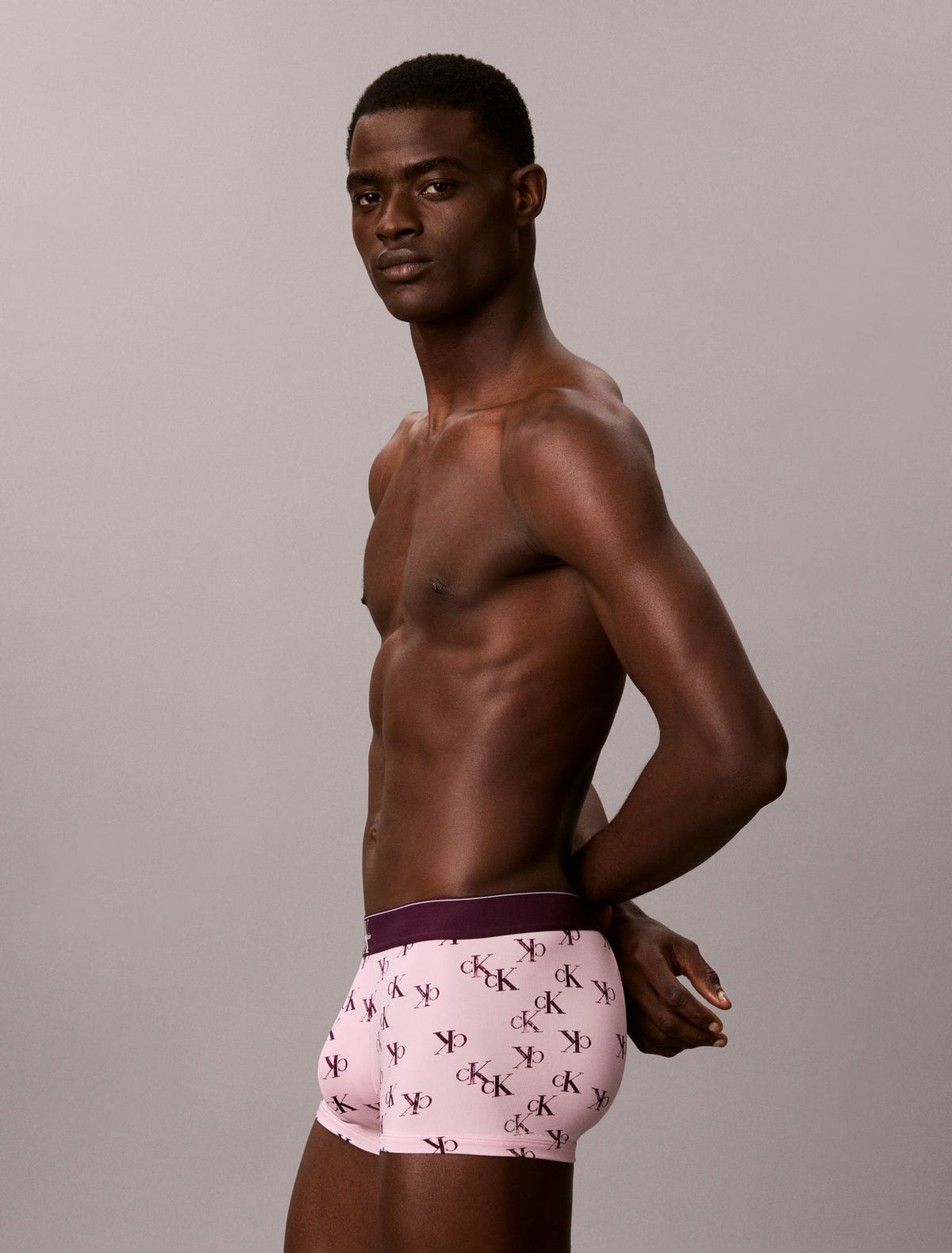 Graphic Monogram Microfiber Stretch Low Rise Trunk - Calvin Klein Underwear