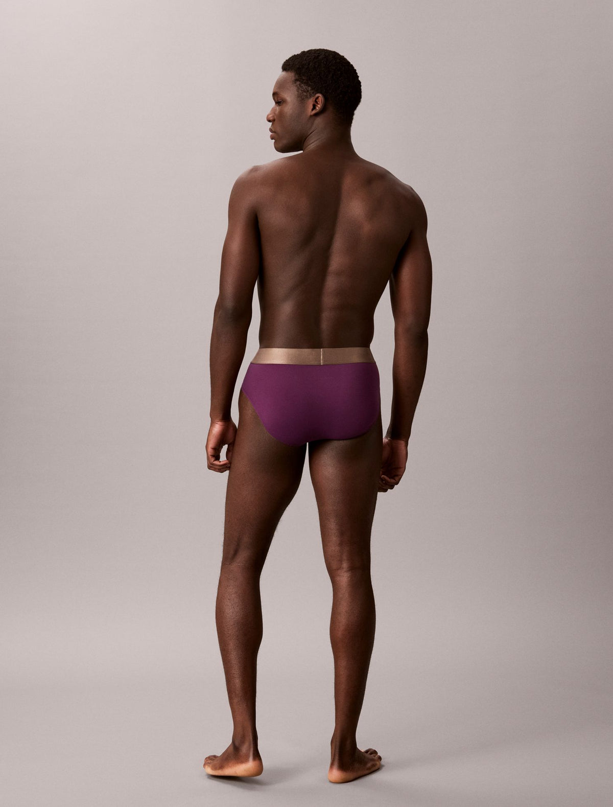Brushed Microfiber Stretch Bronze Hip Brief - Calvin Klein Underwear
