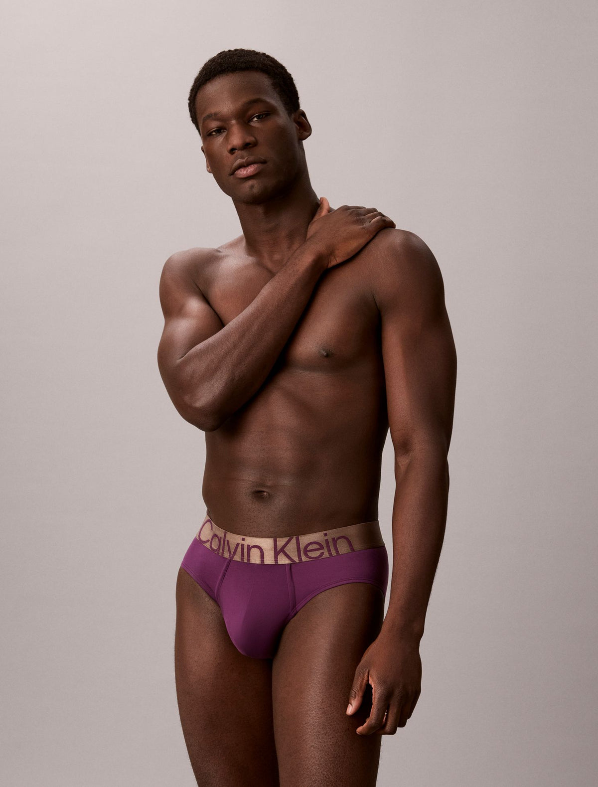 Brushed Microfiber Stretch Bronze Hip Brief - Calvin Klein Underwear