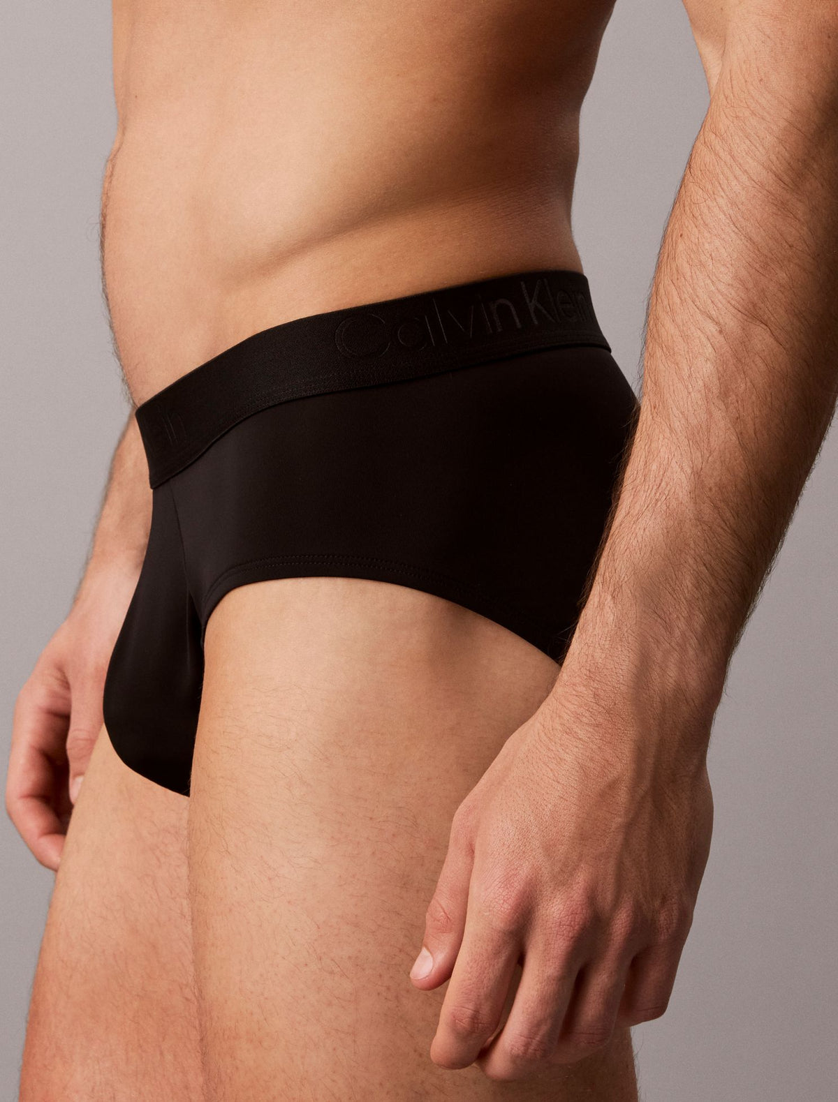 CK Black Microfiber Stretch Hip Brief - Calvin Klein Underwear