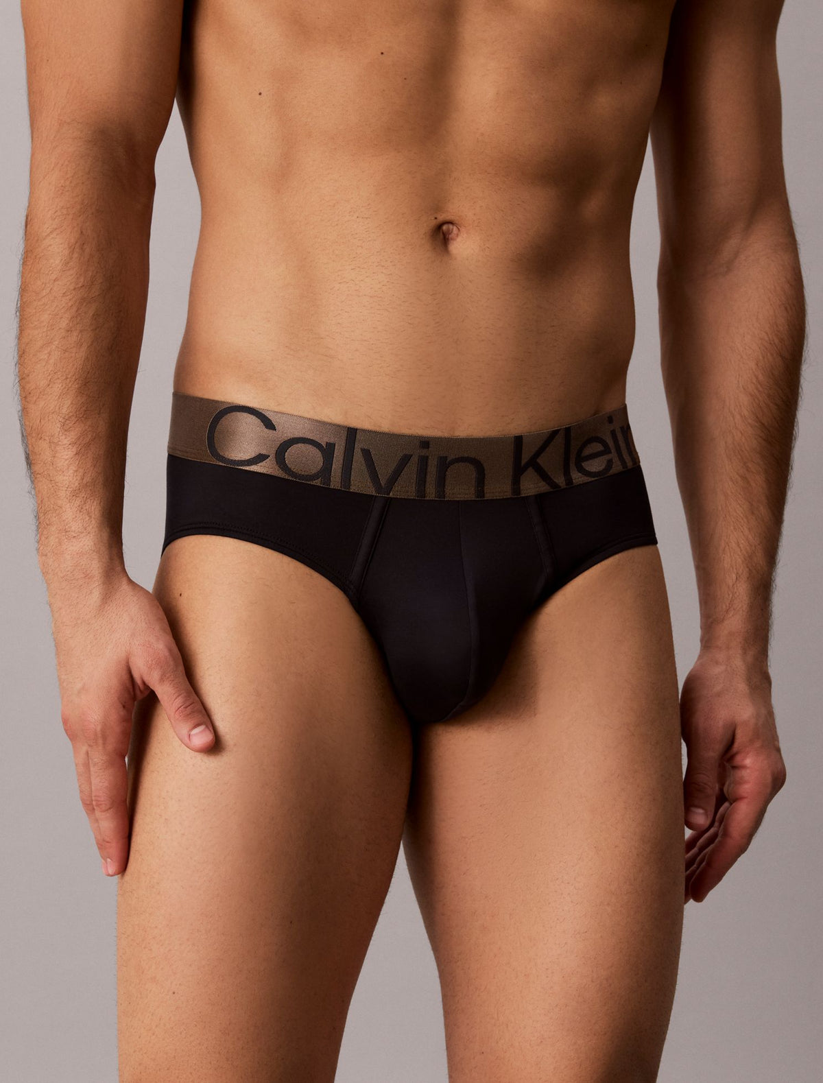 Brushed Microfiber Stretch Bronze Hip Brief - Calvin Klein Underwear