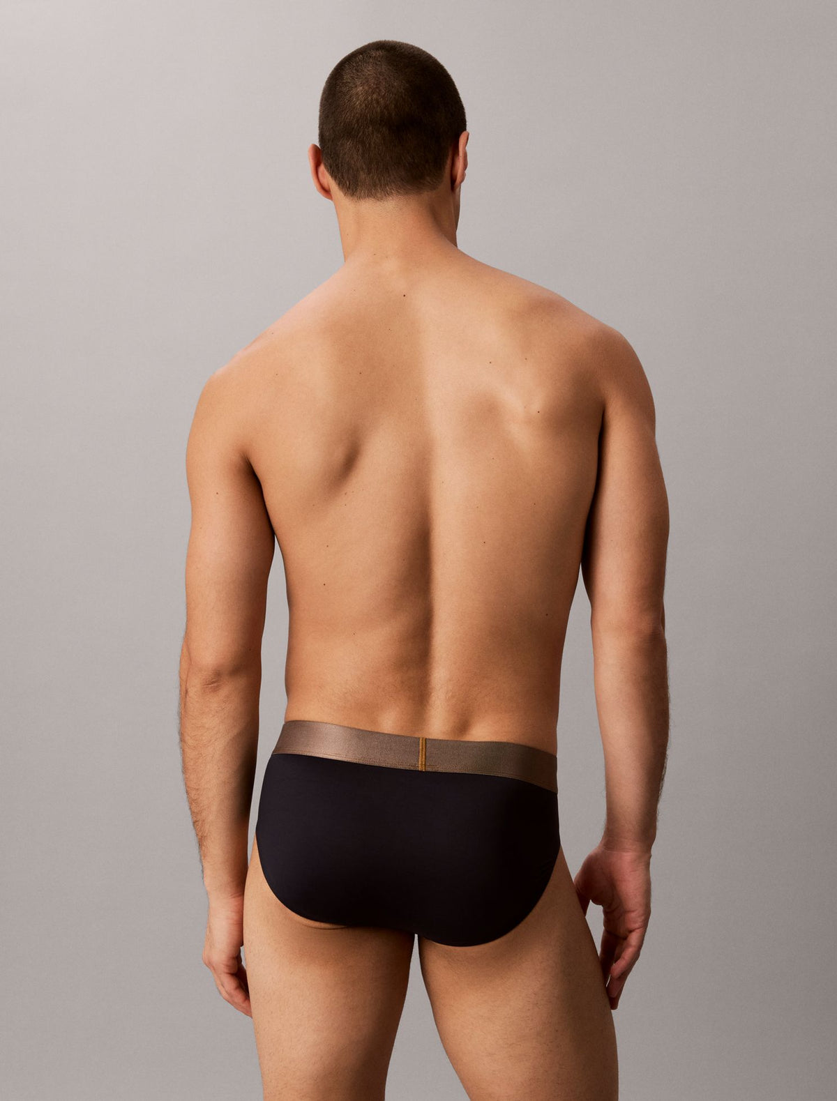 Brushed Microfiber Stretch Bronze Hip Brief - Calvin Klein Underwear
