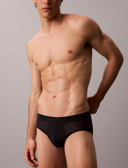 CK Black Sheer Mesh Hip Brief - Calvin Klein Underwear