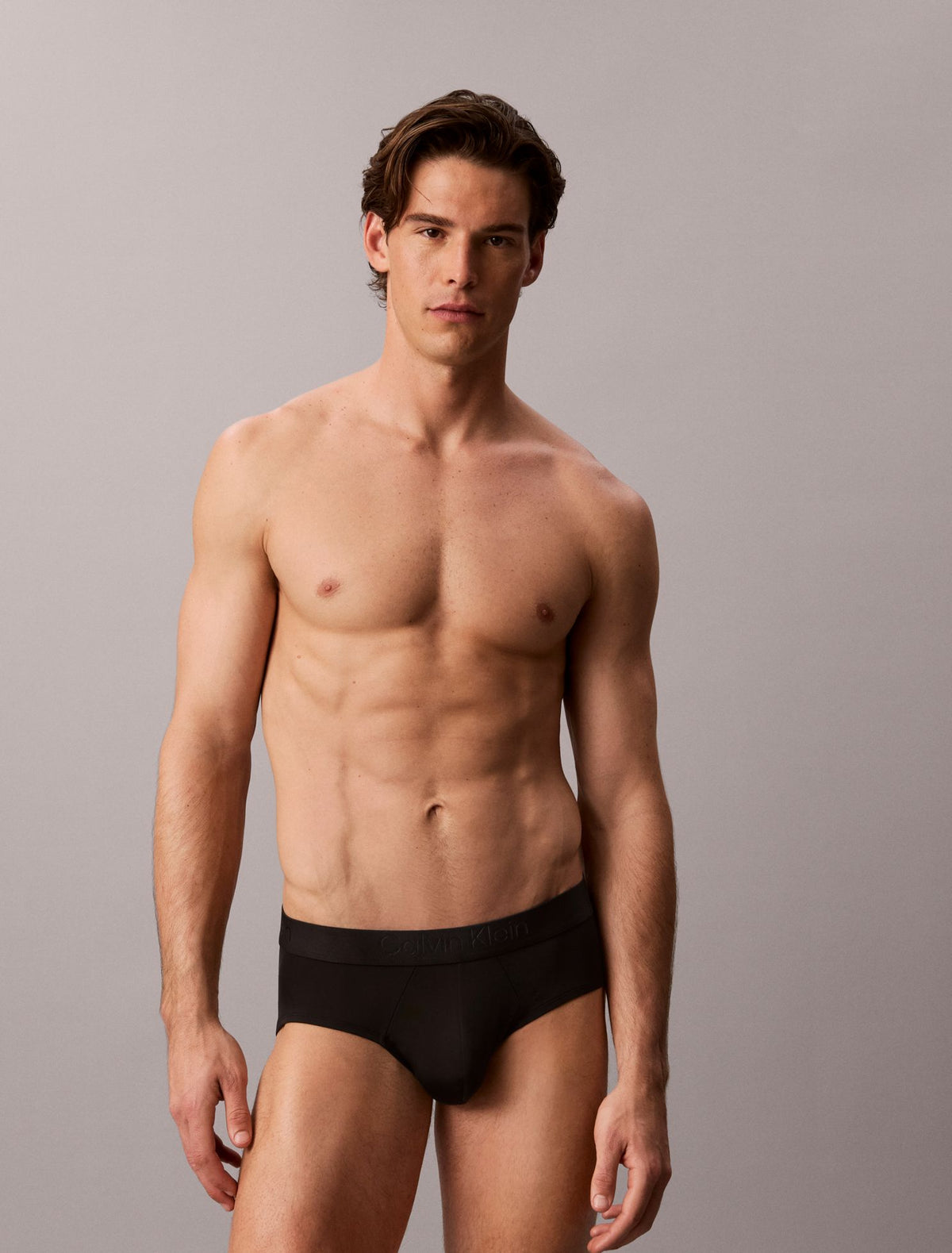 CK Black Microfiber Stretch Hip Brief - Calvin Klein Underwear