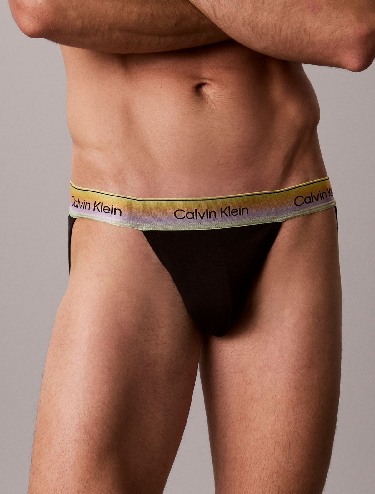 Icon Cotton Stretch Pride Jock Strap - Calvin Klein Underwear
