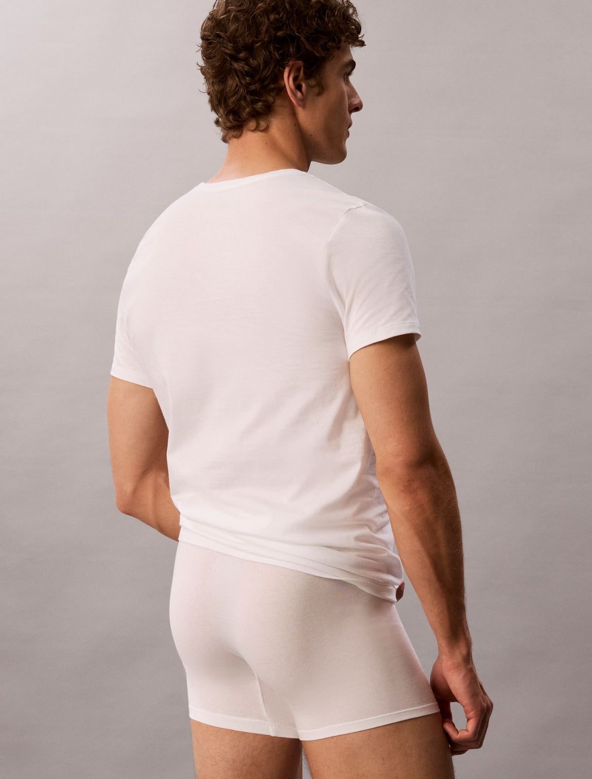 Cotton Classics 5-Pack Classic Fit Crewneck T-Shirt - Calvin Klein Underwear