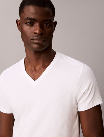 Cotton Classics 3-Pack Classic Fit V-Neck T-Shirt - Calvin Klein Underwear