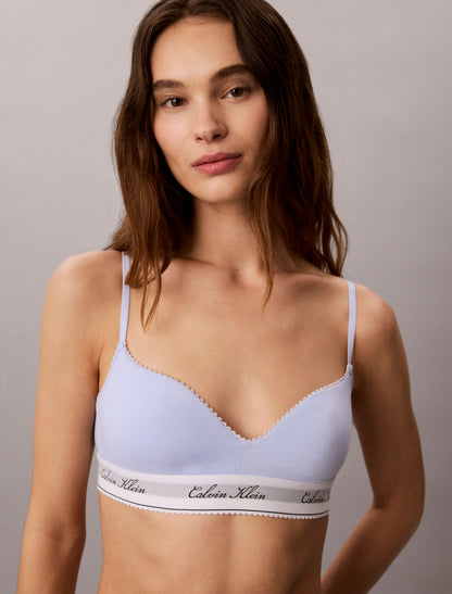 Icon Cotton Modal Script Bralette - Calvin Klein Underwear